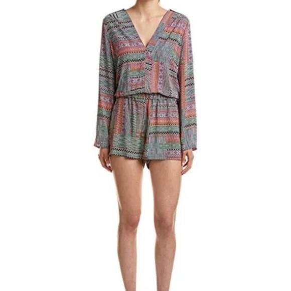 BCBG‎ MaxAzria multi Soren printed romper. Wirnnonce - Picture 1 of 8